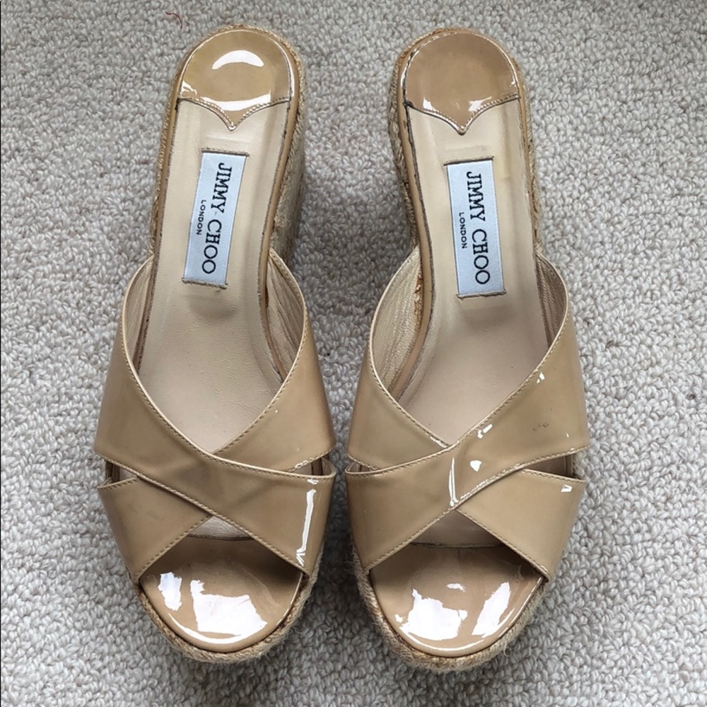 Jimmy Choo Nude Wedges